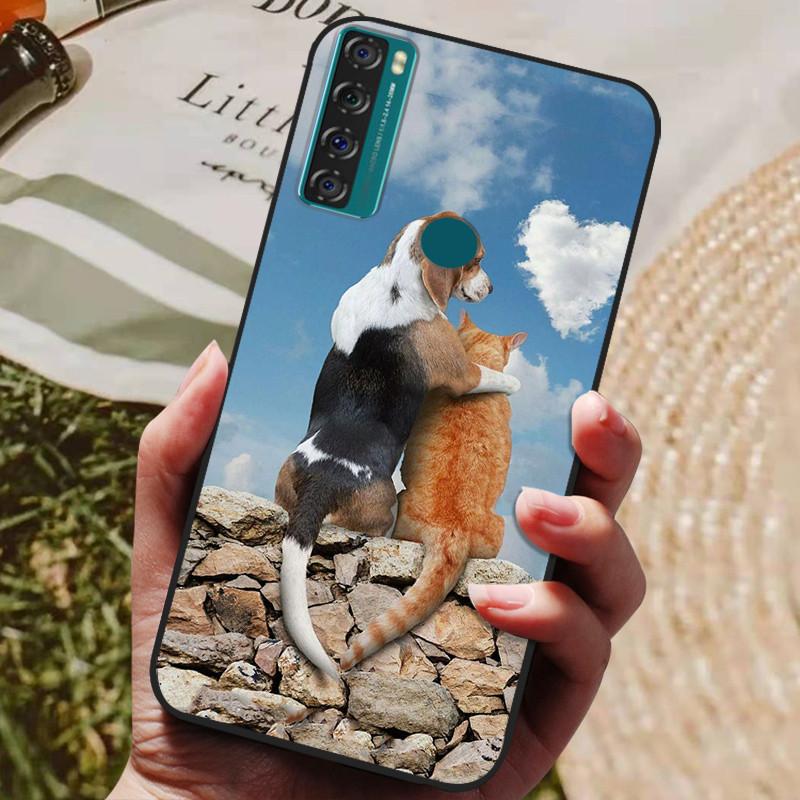 For TCL 20 SE Case Soft Silicone Phone Back Cover For TCL 20 SE TCL20SE TCL20 20SE Cases Coque for TCL 20SE  Fundas Bumper Shell
