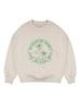 LA MAISON STUDIO Women'S Crop Flare Circle Heavy Terry Sweatshirt Oatmeal (Fcd3Ts711W)
