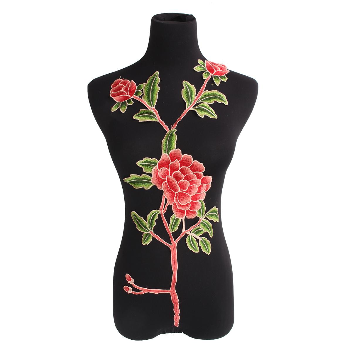 

Длинная вышивка Апплика патчи кружевной мотив Sew On Clothes Craft