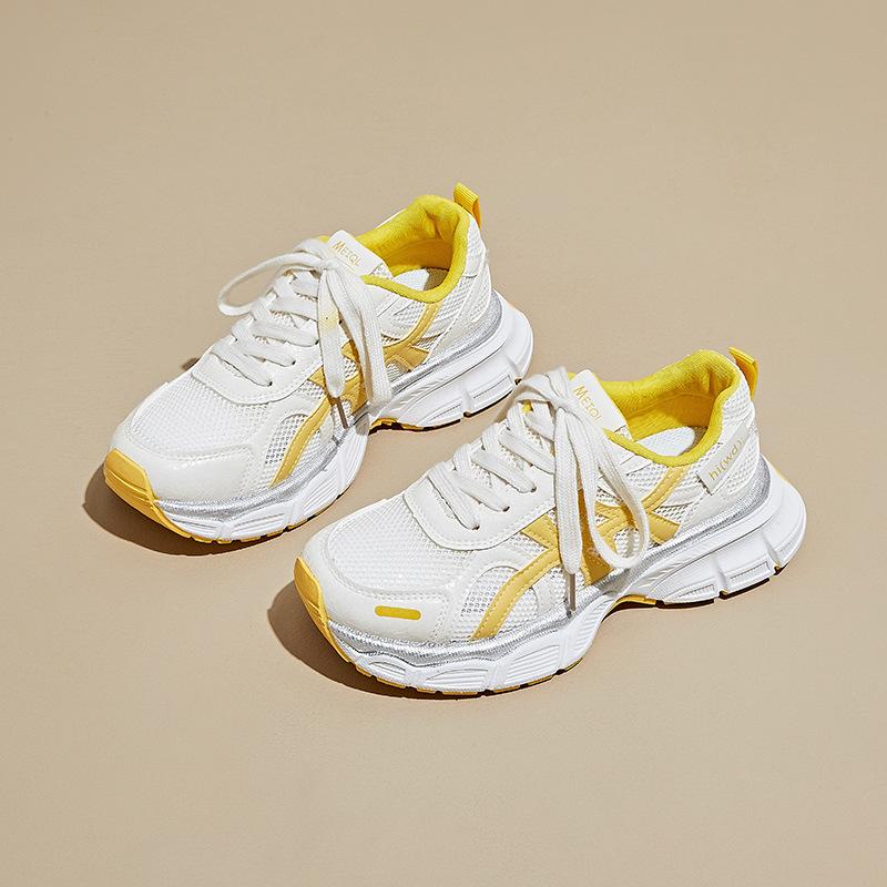 Thick-soled dad shoes women's 2025 new summer popular mesh breathable casual shoes versatile and lightweight sports shoes