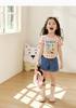 LUSON Children's Cartoon Round Neck T-shirt