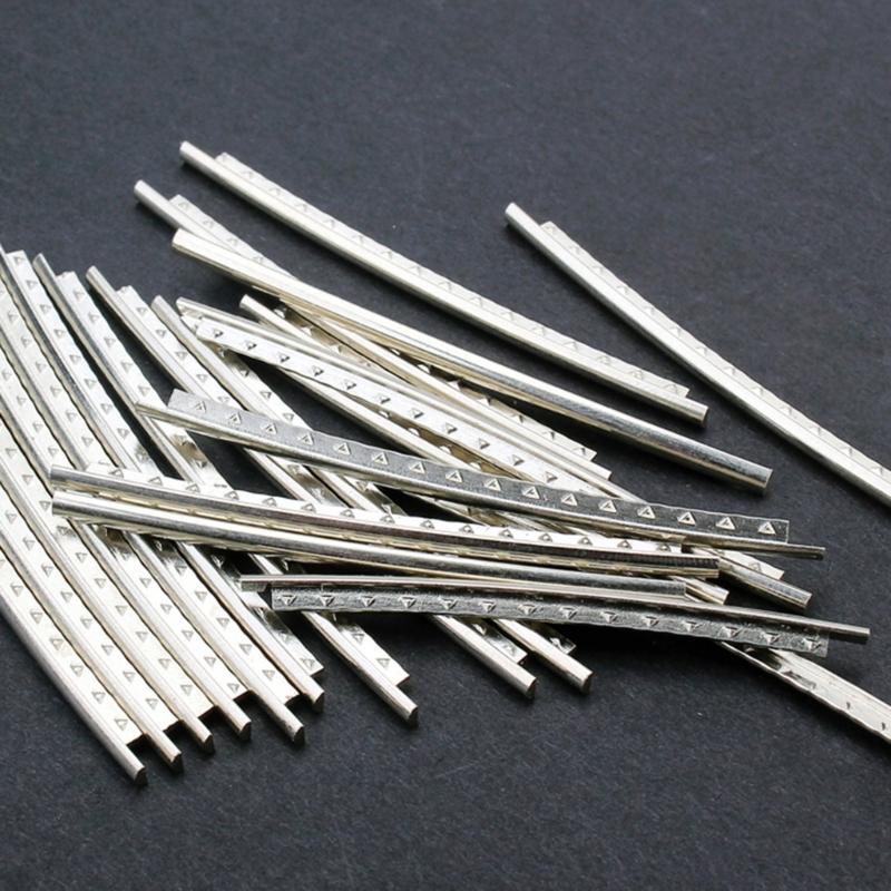 24 Frets Guitar Fret Wire Set Stainless Steel Guitars Fretboard Wire 24Pcs Set