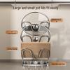 Zhishi Dual-Use Kitchen Pot Lid Holder and Storage Rack