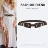 European and American Genuine Leather Women's Belt, Fashionable Dress, Suit Decoration, Wide Belt, High-end Niche Elastic Waist Seal