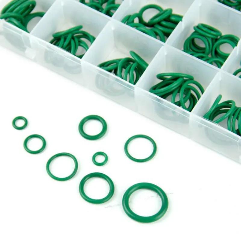 270Pcs 18 Sizes Air Conditioning HNBR O Rings Car Auto Repair Tools Rubber Air Conditioning Refrigerant Ring Sets Tools Hvac