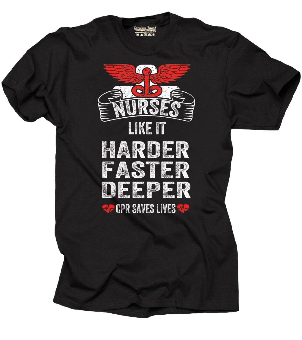 Nurse T-shirt Funny Nurse CPR Tee shirt medical Worker Tee shirt S