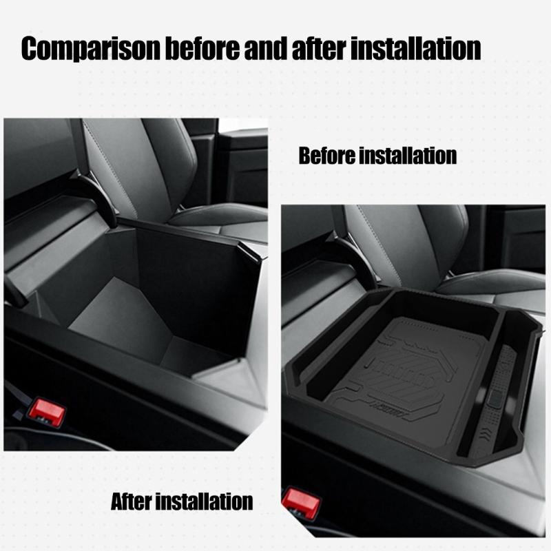 ABS Center Console Storage Tray for Vehicle Waterproof Organizer Improving Efficiency Quick Install