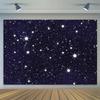 Deep Space Universe Starry Sky Night Galaxy Backdrop Newborn Kids Boy 1st Birthday Party Decor Banner Photography Background