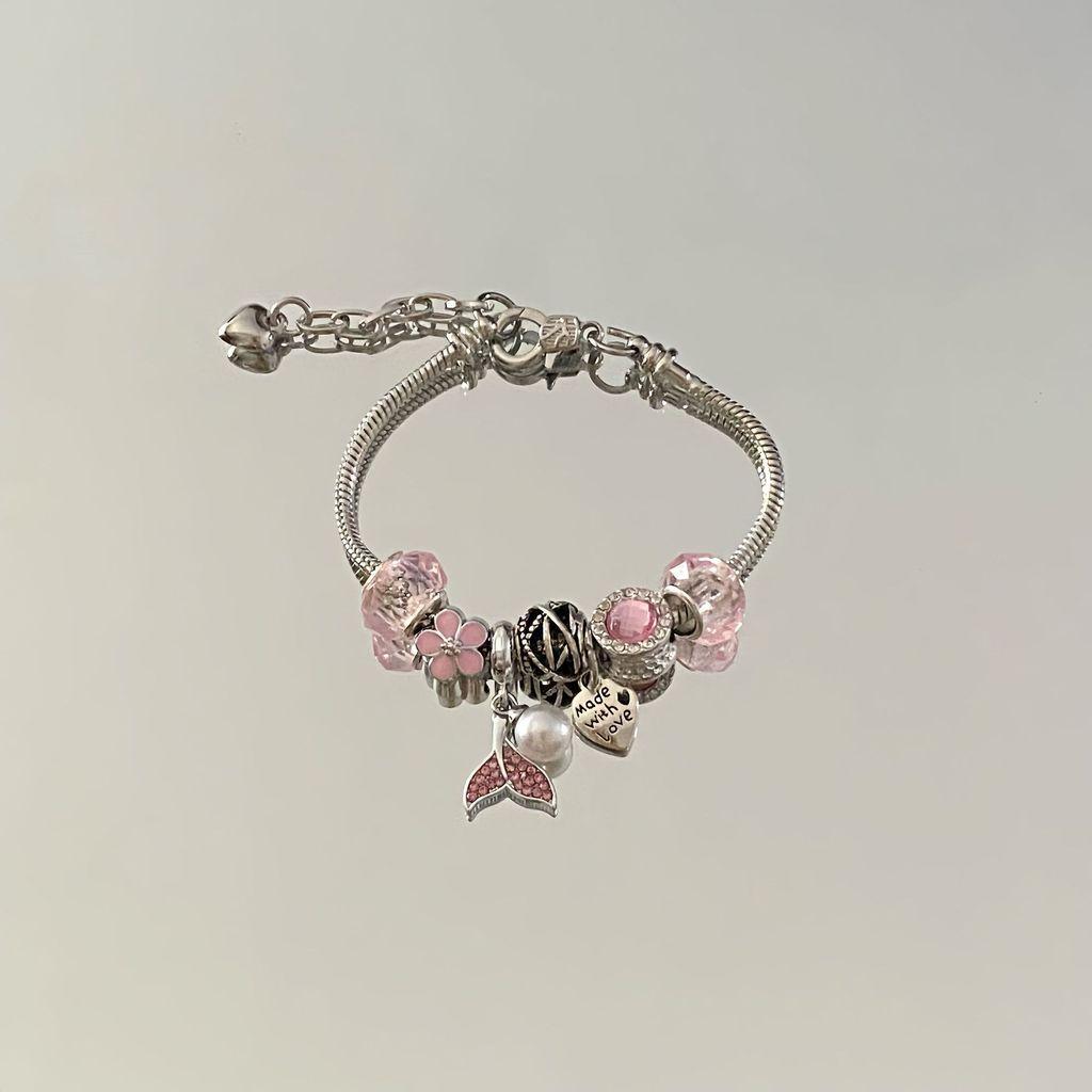 Hand Jewelry Pearl Fish Tail Dreamcatcher Beaded Bracelet For Women And Men