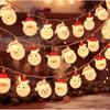 Led Battery Snowman Santa Claus Elk Fairy String Lights Outdoor Xmas Decor Tree