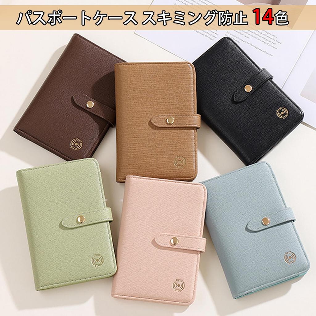 Portfel na paszport RenLianyi z długopisem Lekki i mieści 2 paszporty i 4 karty Premium skóra PU z wielofunkcyjnym schowkiem Idealny na krajowe i