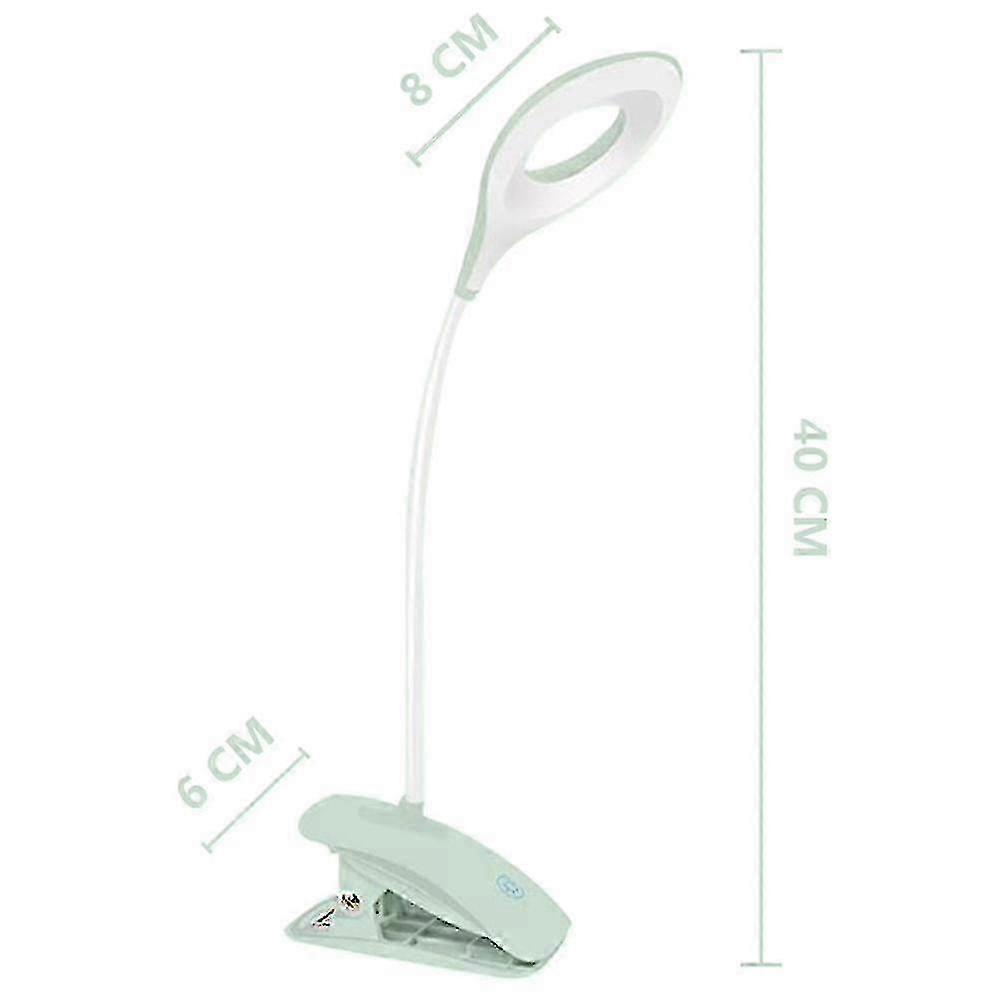 USB LED Desk Lamp Clip-on Design, Adjustable Brightness, Eye-friendly.