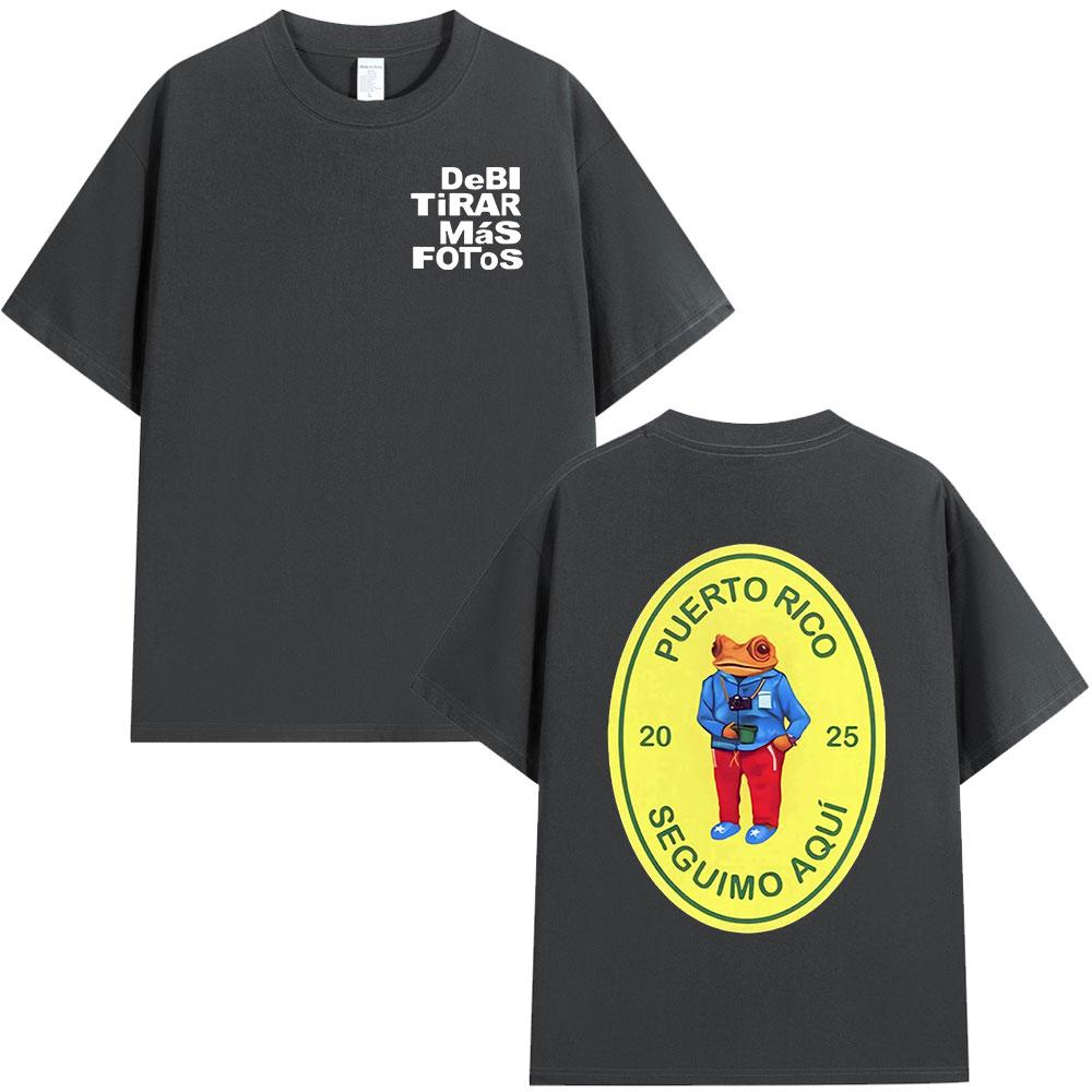 Bad Bunny DTMF Debi Tirar Mas Fotos 2025 New Album T Shirts Men Women Clothing Cotton Oversized T-shirts Hip Hop Fashion T-shirt
