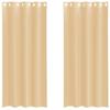 VidaXL Voile Curtains with Eyelets 2 Pcs Sand, Net Curtain, Sheer Curtain, Window Voile, Treatment of 4102121