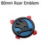 VYRC2 46/80/90mm Car Front Trunk Badge Steering Wheel Sticker for Skoda Logo Rapid Octavia Fabia Yeti Superb 2 3 Kodiaq Karoq
