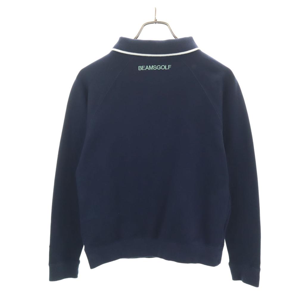 BEAMS GOLF Long sleeve sweat trainer L Navy Women Used