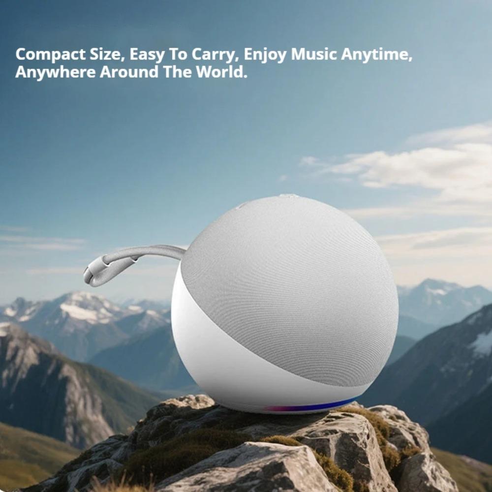 Wireless Bluetooth Speaker with 360° Surround Sound IPX4 Waterproof Speaker RGB Lights Portable Subwoofer for Party Travel