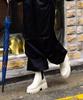 Cesti High-Top Chelsea Rain Boots (Ivory)
