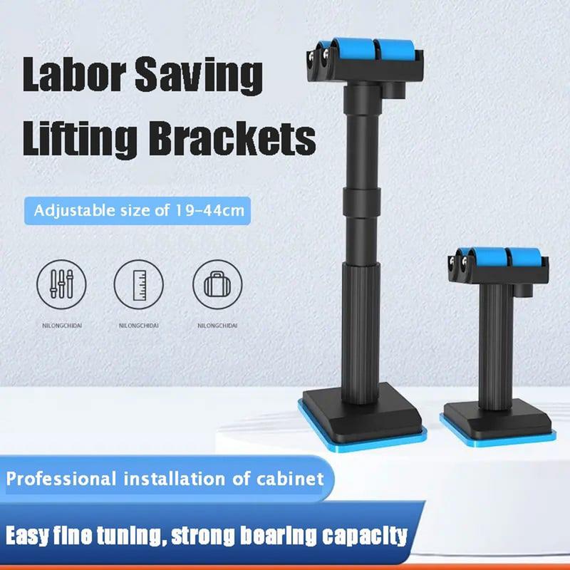 1Pcs Telescoping Cabinet Jack Support Pole Feet Hand Jack With Roller Board Lifter Adjustable Installing Holder Furniture Jack