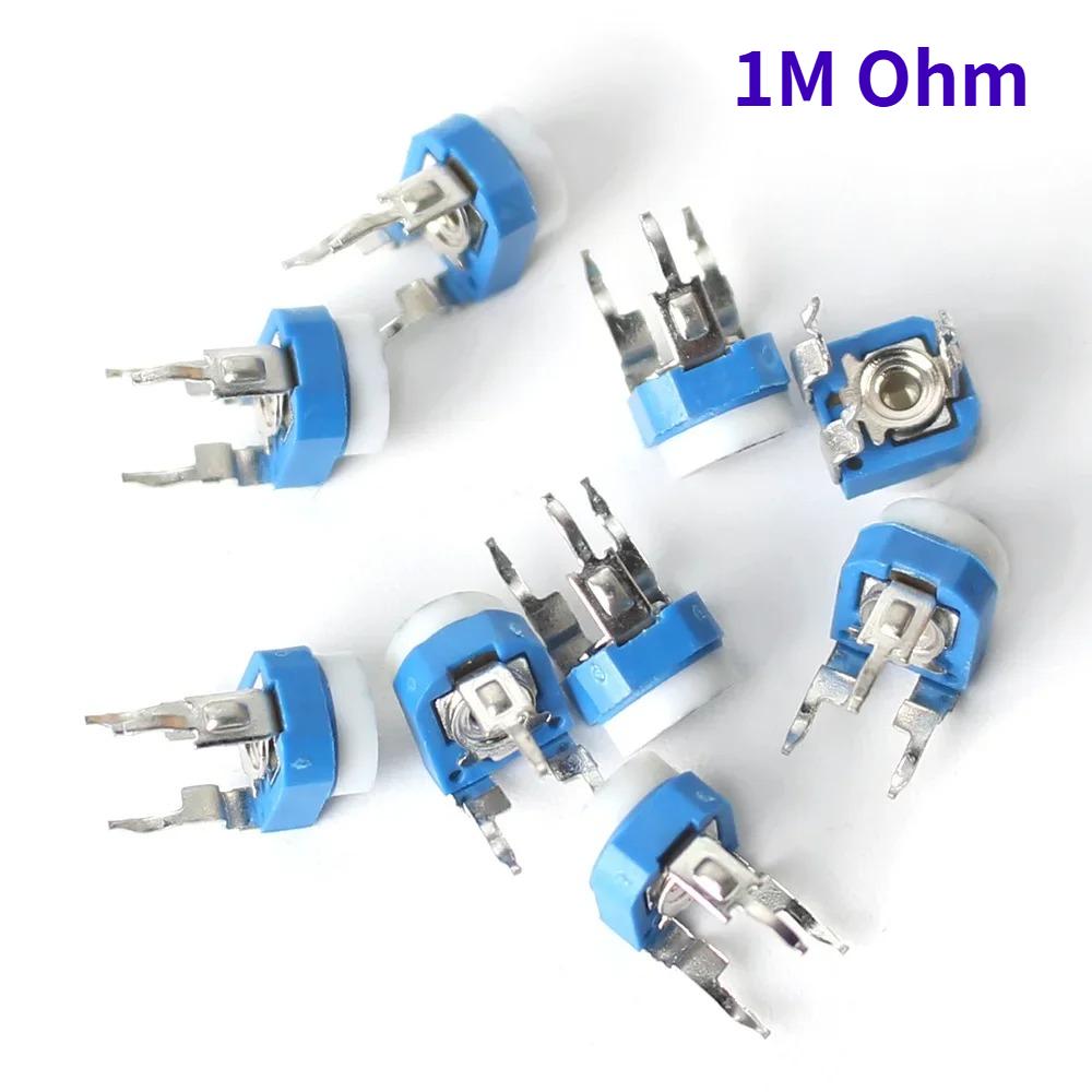 20PCS RM065 Potentiometer 1K 2K 5K 10K 20K 50K 100K 200K 500K 100R 200R 500R 1M Resistance RM 065 Trimmer Potentiometers