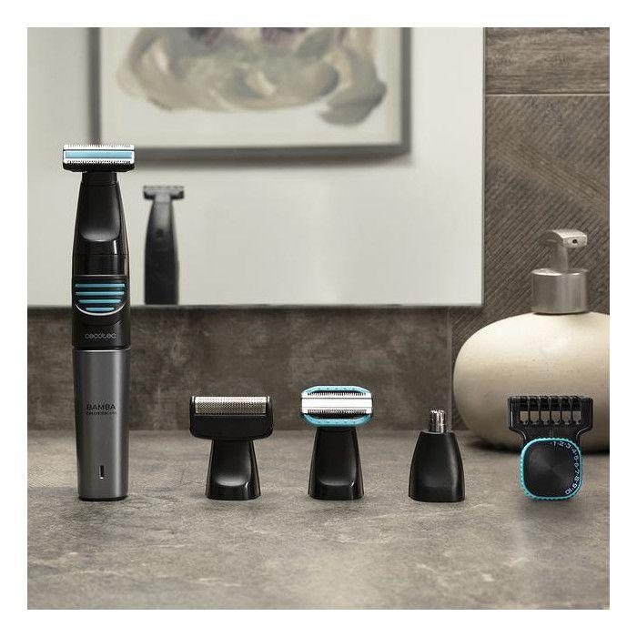 Cecotec Tondeuse Multigrooming PrecisionCare Extreme 5 en 1. Résistante à l'eau, battérie 500 mAh, différentes têtes de rasage