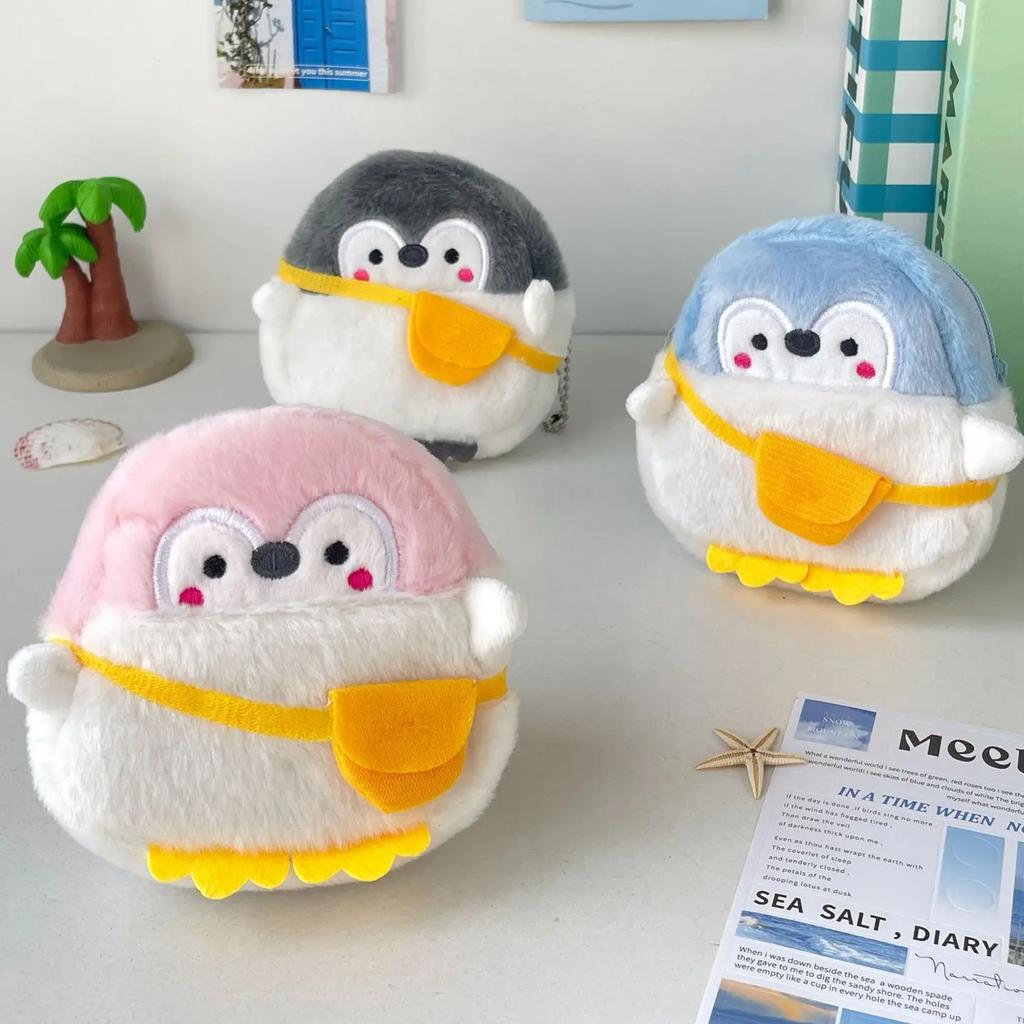 Cartoon Cute Mini Penguin Coin Wallet Pouch Girl Fashion Pendant Keychain Storage Bag Pendant Women Zero Wallet Gift