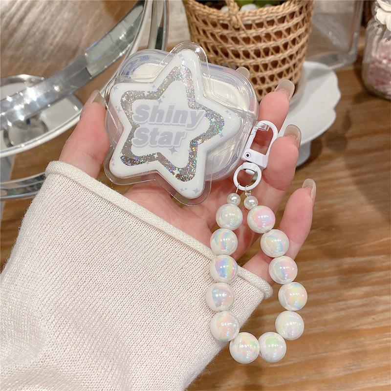 

Quicksand Star Earphone Cover Is Suitable For Airpod4Th Generation Protective Case Airpodpro2 Apple Bluetooth 3Rd Generation Bracelet airpods pro 3rd generation