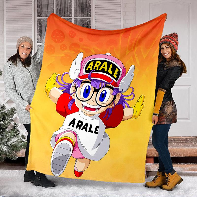Arale Norimaki printed throw blanket—lightweight,soft,warm;versatile blanket for all seasons—perfect as &air-conditioning throw,nap blanket