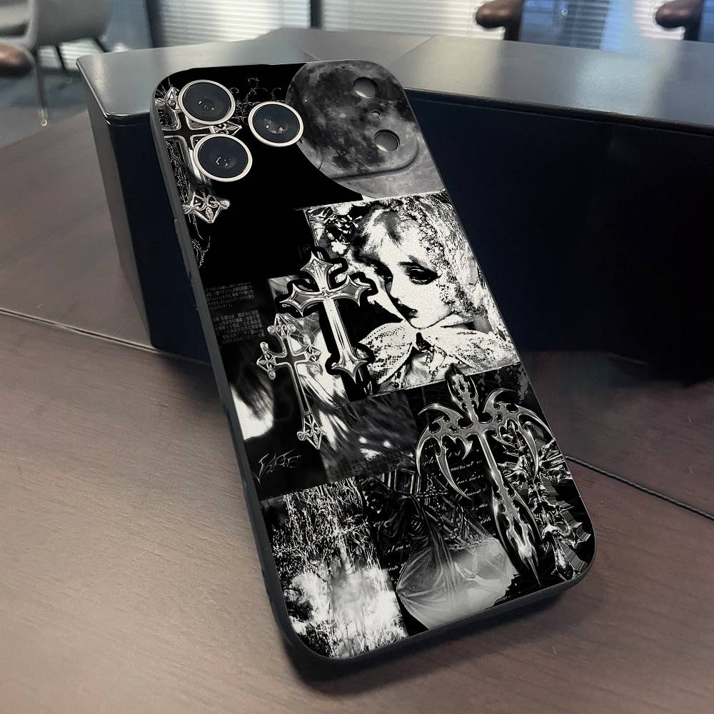 Emo Ich weiß nicht Dunkle Handyhülle Für iPhone 15,16,17,13,14,11,12,Pro,Max,Plus,E,Air,Mini Schutzhülle