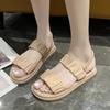 Wholesale of Summer New Footwear for Foreign Trade Outdoor Anti slip slippers Fashionable and Versatile Flat  Beach Sandals