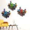 Decorative Iron Peacocks Wall Piece Handcraft Iron Artwork Stylish Design