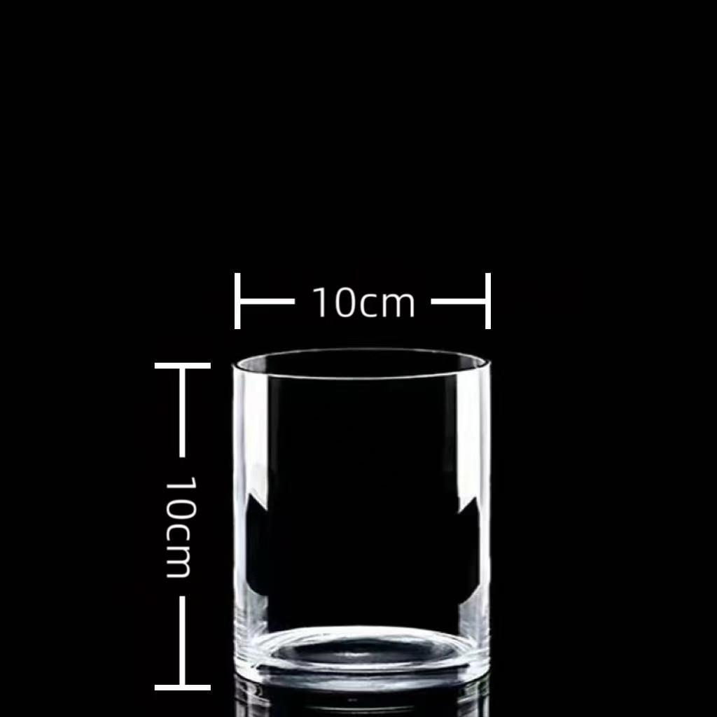 Transparent Glass Flower Vase & Hydroponic Container - Floor Ornament