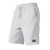 Men Casual Waffle Drawstring Elastic Waist Loose Beach Knee Length Shorts
