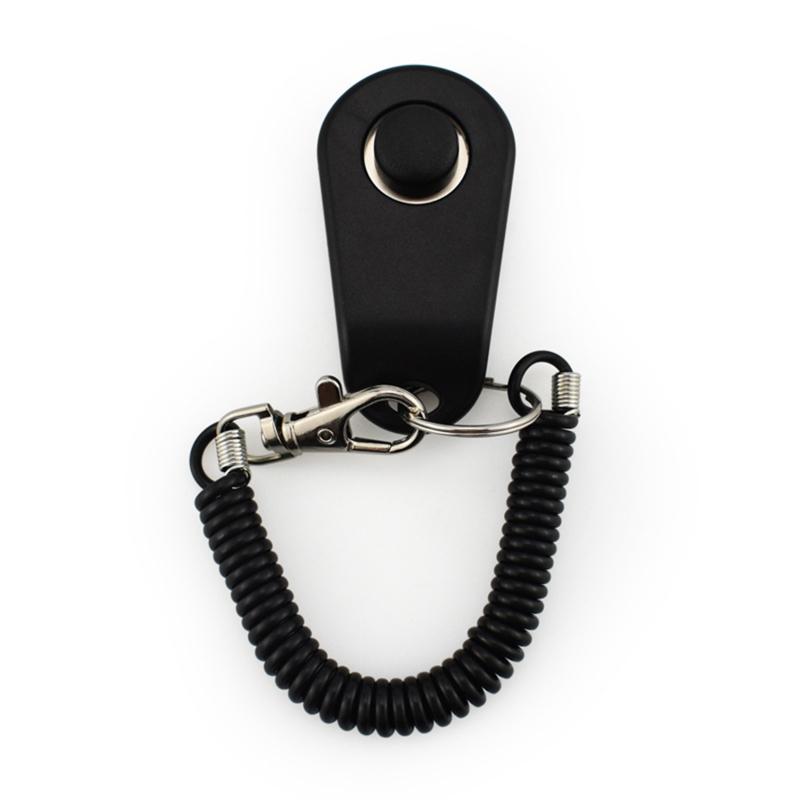 

Товары для дрессировки домашних животных Click Sound Clicker Товары для собак Дрессировочный эхолот Clicker Sound Guide Прочный дрессировочный кликер для собак чёрный