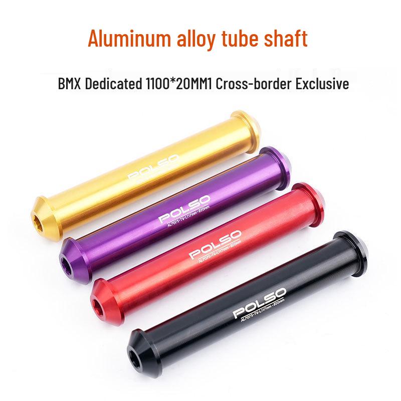 High-Strength BMX Thru-Axle Peg with 100x20 Aluminum Alloy Front Hub