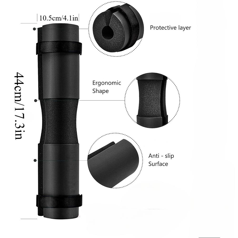 

Подушка для приседаний и ягодичного мостика для дня ног - Подушка для штанги для домашнего спортзала для приседаний и выпадов - Поддержка шеи и плеч, Работа ягодиц Безопасно и стабильно