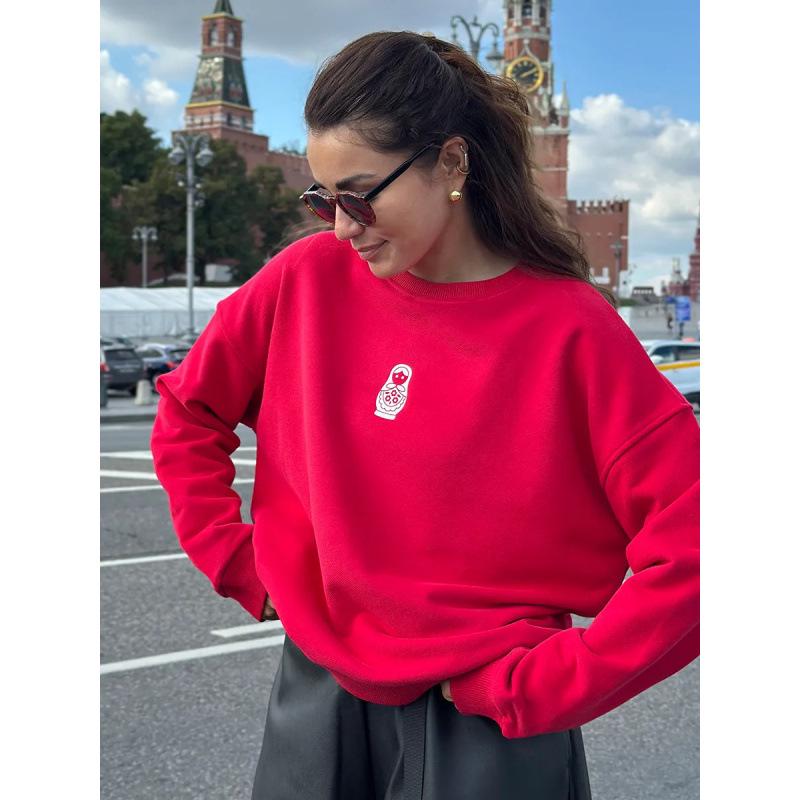 2025 Trendy European-American Style Fun Print Women’s Autumn-Winter Warm Hoodie