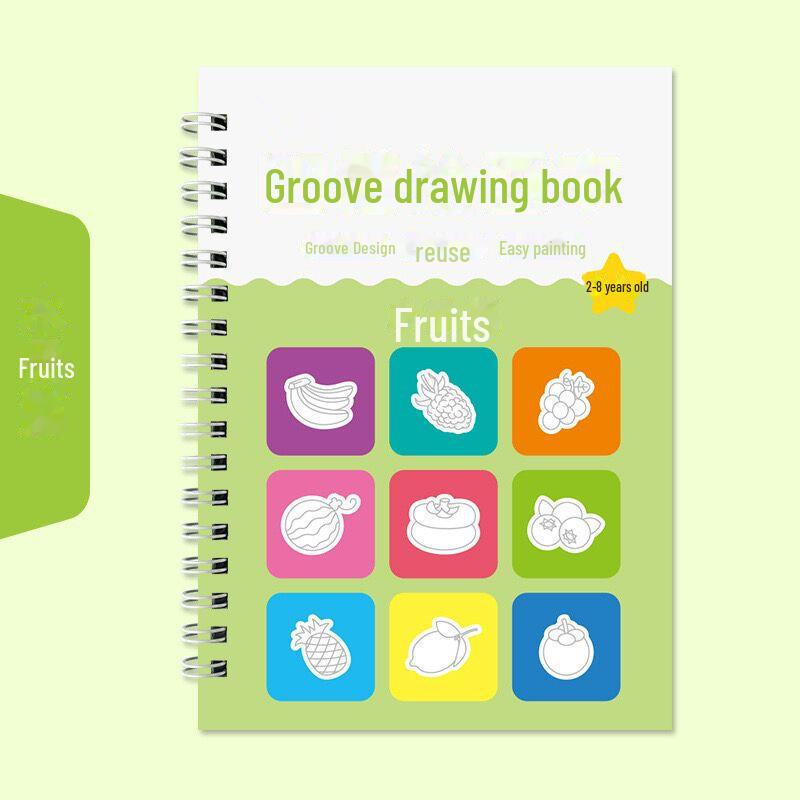 "Simple Drawing & Calligraphy Practice Book for Children Aged 2-8"