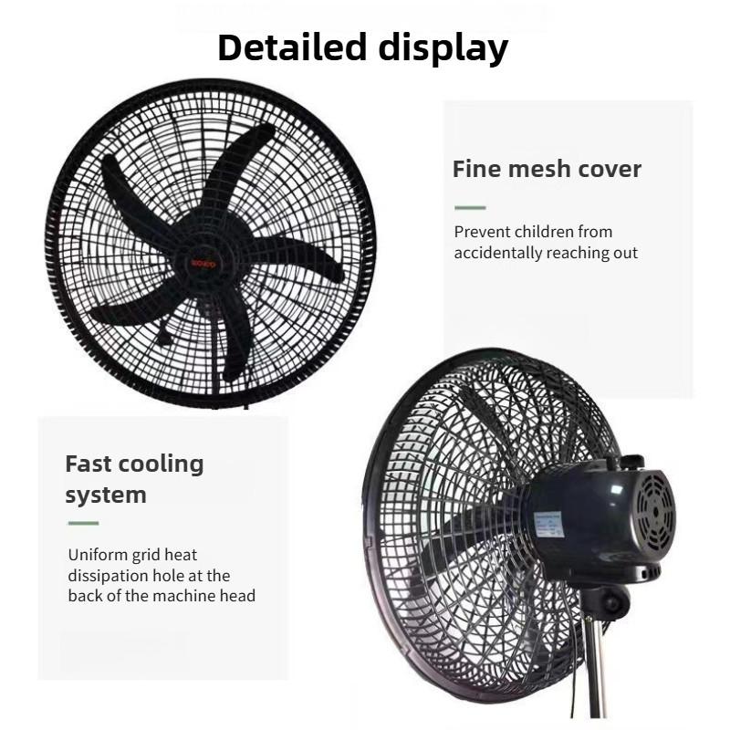 18 "High Performance Oscillating Pedestal Fan Household Electric Floor Fan Three Speed Adjustable Air Circulation Fan