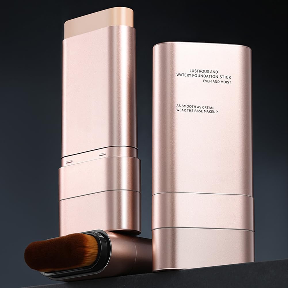 2PCS [Popular On TikTok] Dual-Ended Design [Concealer Foundation × Soft Brush], High Concealing Effect, Natural Finish, UV Protection, 12-Hour