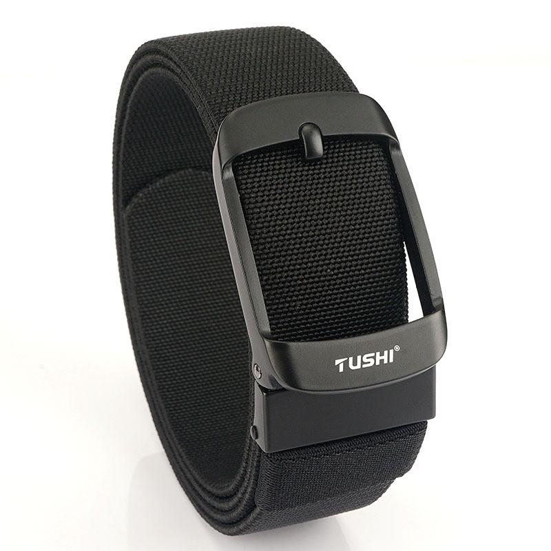 

TUSHI Youth Outdoor Sports Nylon Belt Canvas Men Young Student Simple Automatic Buckling 120cm