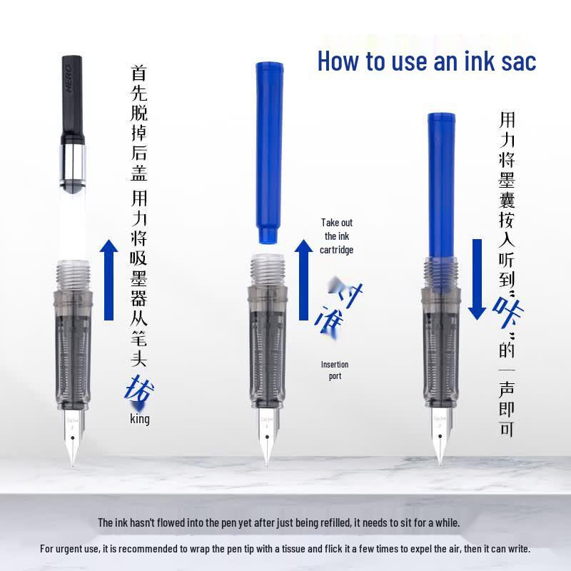 HERO Erasable Fountain Pen Ink Refills