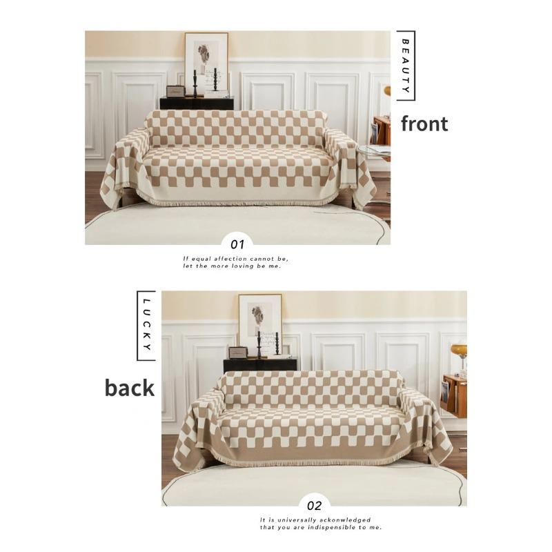 Modern Simple Chenille Sofa Cover Anti-cat Scratch Universal Four Seasons Sofa Towel Ins Style Blanket