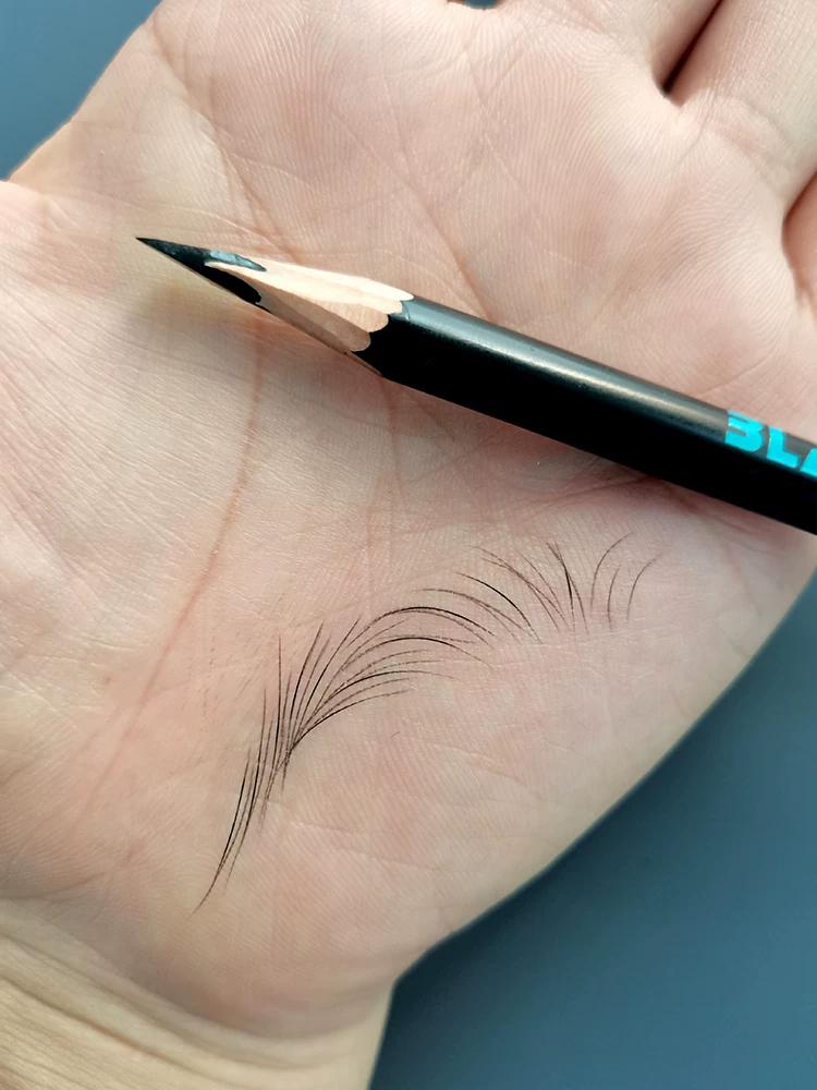 Eyebrow Pencil Female Tattoo Makeup Artist Special Line Design Misty Eyebrow Long Lasting Waterproof Non-Decolorizing Wild Eyebrow Distinct Look