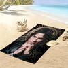 Asciugamano da Spiaggia con Stampa Personalizzata Damon Salvatore, Asciugamano Grande Morbido ad Asciugatura Rapida per Spiaggia Campeggio Nuoto -HE42