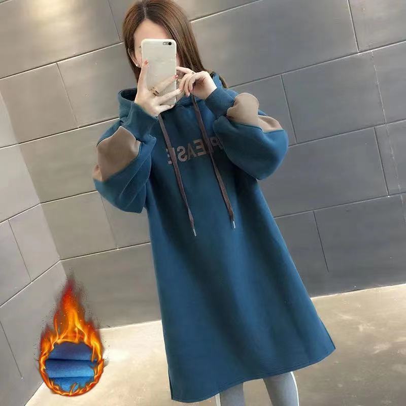 

Весна и осень, новая женская толстовка, куртка средней длины, куртка с капюшоном, толстовка с капюшоном