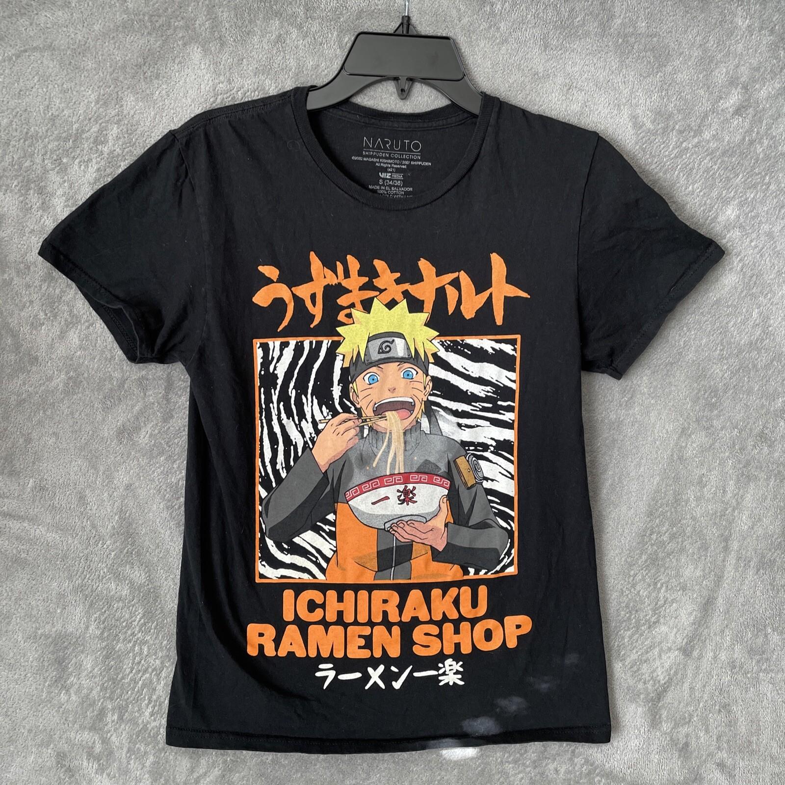 Naruto Shippuden Collection T-Shirt Adult Small Graphic Short Sleeve Black Anime S разноцветный