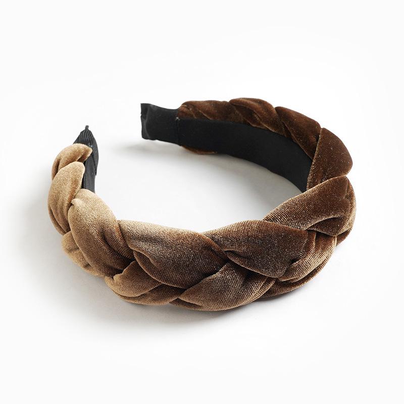 European and American Velvet Twist Braid Headband Collection