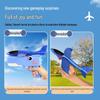 Cross-border Children's Foam Airplane Launcher Toy Gun: One-Key Launch, Hand-Thrown Flying Kite Ejector.