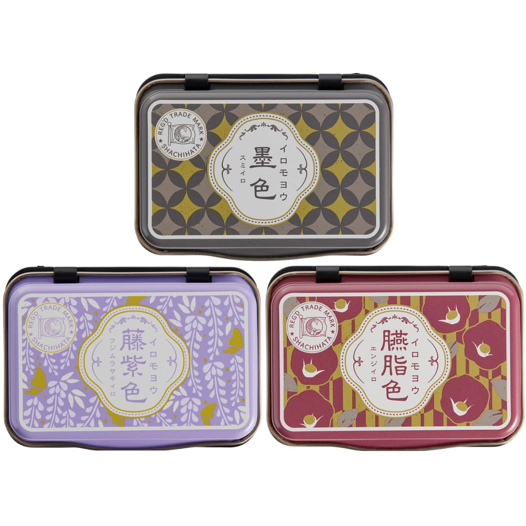 

Юбилейный памятный набор цветов Shachihata Iromoyo 1925 чернильная подушечка для штампа и [100-й 3] (Чернила, Пурпурный, Малиновый)